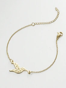 1 Phong Cách Châu Âu và Americana Đa Năng Chim Ruồi & Chim Nhỏ Thiết Kế Chuỗi Vòng Tay Với Thiết Kế Độc Đáo - Vàng - Xem 2