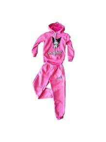 Conjunto Pans Pants Sudadera Personajes Melody Para Niña Caricatura kuromii - Rosa - Ver 4