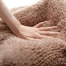 新款冬季珊瑚絨背心披肩中老年人家用頸肩腰背護背心內穿披肩無袖中長款開襟衫 - 卡其色 - 查看 4