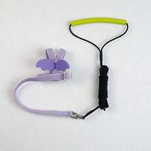 寵物鸚鵡鳥繩套,可調節的鳥類飛行繩套,帶可愛翅膀,適用於鸚鵡,鴿子,文鳥,愛情鳥,小鸚鵡,梅納等戶外訓練玩具（隨機顔色） - 淺藍色 - 查看 9