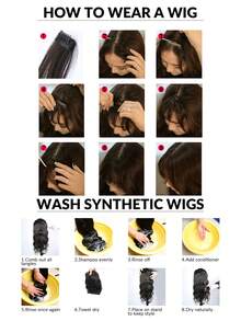 El Flequillo Corte De Princesa Es Adecuado Para Varios Estilos Y Longitudes De Cabello - Negro - Ver 9