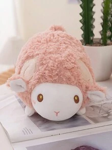 Bobbybear 可愛甜美小羊羔毛絨玩具羊抱枕創意羊玩偶家居裝飾生日禮物 - 粉色 - 查看 2