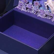 1pc Creative Large 3d Box For Qixi Festival Gift Packaging, High-End Bridesmaid Wedding Favor Box - Blue - View 6