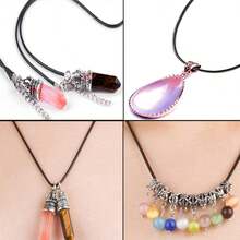 50入組不指定顏色的頸繩扣,18英寸蠟線用於吊墜、手鐲、頸鍊、珠寶製作和串珠 - 彩色 - 查看 7