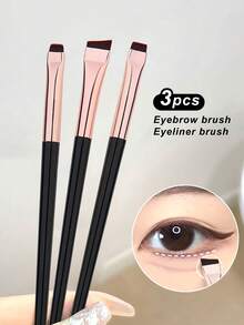 24入組化妝工具套裝,包括刷子、粉撲、睫毛捲曲器、眉毛刀、眉梳、夾子和髮飾 - 彩色 - 查看 4