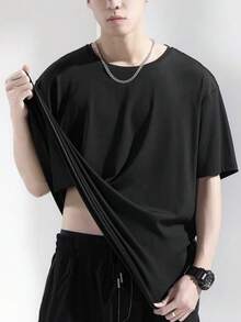 Men T-Shirts - 黑色 - 查看 1