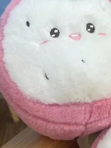 1個創意柔軟的火龍果形狀毛絨玩偶,作為兒童假期禮物 - 白色 - 查看 6