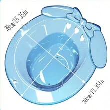 1只坐浴盆,適用於痔瘡治療、老年人、孕婦和衛生護理 - 藍色 - 查看 5