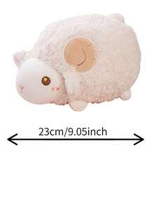 Bobbybear 1pc Cute And Sweet Plush Lamb Stuffed Animal Pillow, Creative Sheep Doll Home Decoration Birthday Gift - White - View 11