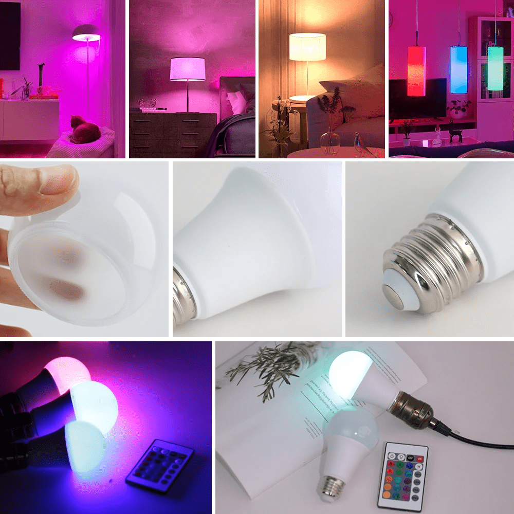 220V Smart LED Bulb E27 5W 9W Light RGBW Color Changing Lamp LED Lamp