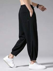 Men Pants - 黑色 - 查看 1