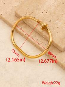 1 Stück klassisches Nagelarmband und Klee Armreif, modischer Schmuck Armband Nagel für Damen und Herren Accessoires, Valentinstag