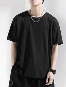 Men T-Shirts - 黑色 - 查看 5