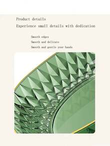 1pc Premium Fruit Plate, Household Living Room Coffee Table Fruit Tray, 2023 New High-Grade Fruit Bowl With Highly Attractive, Snack Set - Transparent Green - View 5