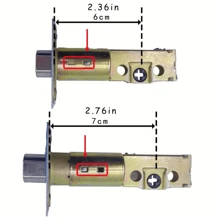 1pc Door Lock Key, Deadbolt One Side Front Entry Door Locks, Stainless Steel Door With Key - Silver - View 7