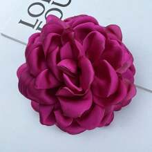 Fashionable 3D Satin Fabric Handmade Rose Flower Brooch, Suitable For Daily Wear, Party, Wedding - Flower - View 25