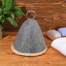 Felt Sauna Hats, Quick-Dry, Sweat-Absorbent, Gray Sauna Cap, Spa Bath Accessories - Multicolor - View 8