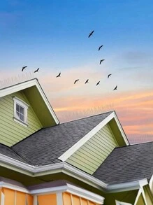 12入組防鳥刺,防止鳥害,適用於家庭花園,尤其適用於戶外屋頂/陽台/果園和家庭使用 - 銀色 - 查看 1