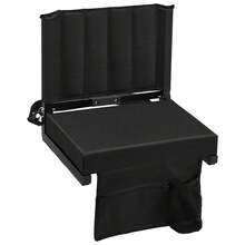 1套戶外狩獵射擊、沙灘、體育場座椅帶靠背加寬墊-含肩帶和杯架、可折疊防潮墊、金屬鐵材質+600d牛津布+海綿 - 查看 2