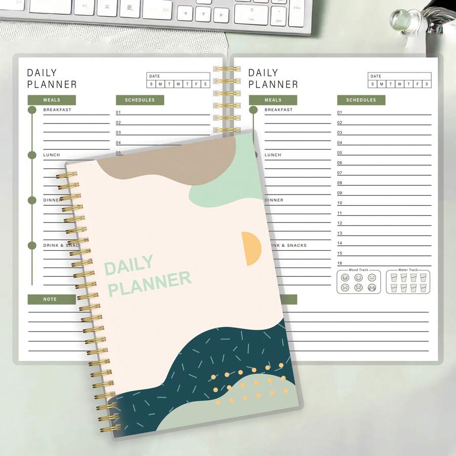 Agenda Quotidien Lanpn - Planner Non Daté To-Do List, Vert