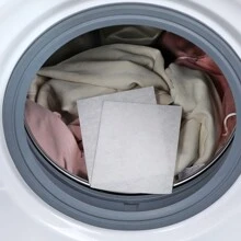 3pcs Anti-Color Mixing Laundry Sheets For Preventing Dye Transfer, Color Fading, Dust Mites And Enhancing Color, Suitable For Washing Machine Use - White - View 5