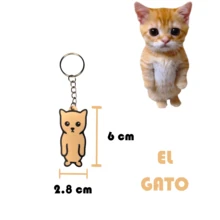 Llavero Meme El Gato Amigo Banana Cat - Beis - Ver 2