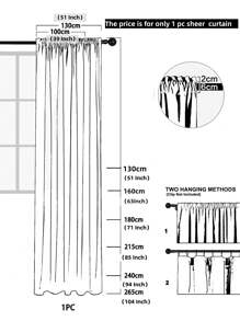 1pc Soft Khaki Curtain, Simple Style Chenille Velvet Material Decorative Curtain For Living Room Bedroom - Camel - View 3