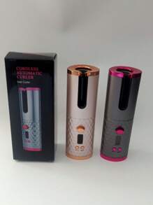 Modelador De Cachos Ferro Automático Sem Fio Com Bateria Recarregável Embutida Cerâmica - Multicolorido - Visão 6