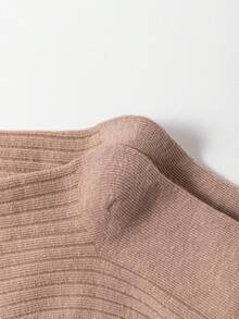 5雙/包男童中筒襪,休閒款純色條紋透氣短襪,適用於1-12歲幼童,春秋季節 - 彩色 - 查看 5