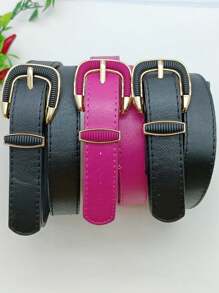 Women Belts - 黑色 - 查看 4