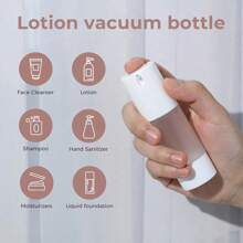 3入組15ml/30ml真空乳液瓶塑料化妝瓶旅行裝液體瓶霧面無氣泵化妝品容器 - 無色 - 查看 7