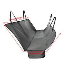 寵物汽車墊 - 後座犬用汽車墊 - 車後座犬用墊 - 車座套防污神器,讓您的汽車保持清潔、整潔和無異味 - 灰色 - 查看 3