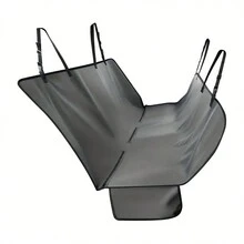 寵物汽車墊 - 後座犬用汽車墊 - 車後座犬用墊 - 車座套防污神器,讓您的汽車保持清潔、整潔和無異味 - 灰色 - 查看 6