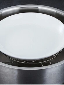 加厚不鏽鋼蒸架、多功能高低腳蒸籠、蒸菜砂鍋、耐熱架、單層可堆疊、七蛋蒸架、家用廚房蒸籠烹飪配件等。 - 銀色 - 查看 9