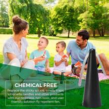 多功能扇葉驅蠅自動捕蠅器驅蠅神器驅蠅扇 - 黑色 - 查看 9