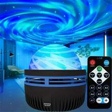 LED RGB Rotating Music Northern Lights Projection Light, Seven Color Projection Light, Room Living Room Bedside Atmosphere Night Light - Multicolor - View 8