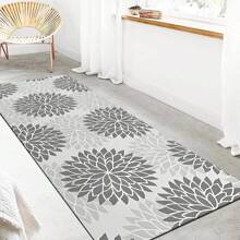 1pc Gray Moroccan Floral Print Kitchen Anti-Slip Floor Mat Long Absorbent Soft Floor Mat Bedroom Living Room Hallway Comfortable Anti-Fatigue Floor Mat Entry Door Mat Home Decoration - StyleB - View 11