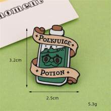 1入組帶鐵針的卡通搪瓷水瓶裝飾,非常適合裝飾帽子和衣服,是展現時尚品味的套裝配件,男女通用 - 琺瑯水瓶 隨機1件 - 查看 13