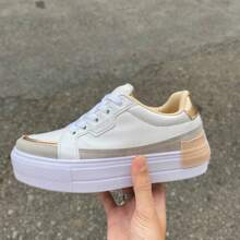 Women Casual Shoes - trắng-khỏa thân - Xem 1