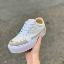 Women Casual Shoes - trắng-khỏa thân - Xem 2