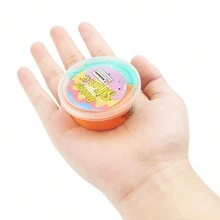 1Set 6 PCS Mini Mixed Color Slime Kit - 50ml/Bottle With Stickers And Box Packaging - Multicolor - View 4