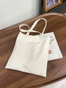 Bộ 1 túi vải trắng và nhiều màu, kiểu dáng giản dị, cổ điển, bohemian, phương Tây, tối giản, thích hợp để mang đi làm, đi văn phòng, dịp Giáng sinh. - trắng - Xem 7