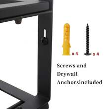 Wall-Mounted New Power Tool Storage Rack Handheld Electric Drill Storage Rack Heavy-Duty Floating Tool Rack Storage Rack Metal Tool Rack - Black - View 3