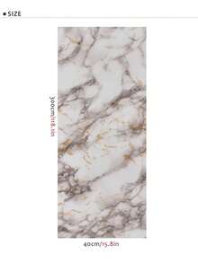 1捲廚房大理石自粘壁紙,diy防水耐高溫粘貼式連續壁裝飾牆貼 - 棕色 - 查看 5