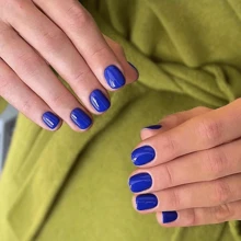 藍色水性指甲油,快干,持久,可揭去,快速乾燥,指甲保護劑 - 藍色 - 查看 2