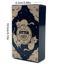 1 Satz 10,5 * 6,3 Cm Mit Pdf-broschüre Kitten-karten Wahrsagekarten Für Anfänger