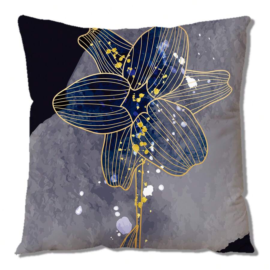 1 Miếng Polyester Một mặt Số In Hình hoa Gối trang trí Loại vỏ Với Ẩn giấu Dây kéo Đối với Phòng khách , Phòng ngủ , Phòng ăn Sofa ( Gối Cốt lõi Không bao gồm ) - Nhiều màu - Xem 1