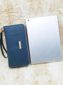 MINGYOU Vintage Snake Patterned Multilayer Zipper Closure Clutch & Phone Bag Women Crocodile For Women Wallet Purse Wallet Long Wallet Wristlet Wallet