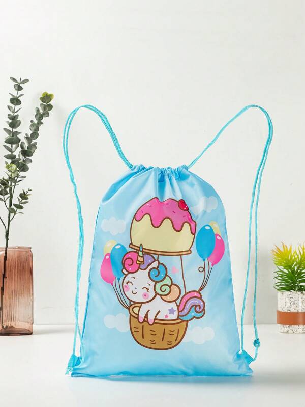 Mochila Infantil Menino Ou Menina 14.17 Polegadas/6.4l Com Vários Padrões De Desenho Animado Fofo, Fashion E Prática, Adequada Para Esportes, Fitness, Viagens E Outras Atividades