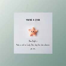 1 tấm thiệp kỷ niệm Ngôi sao may mắn thú vị, Chúc bạn may mắn, Quà tặng công việc mới, Quà tặng đồng nghiệp, Quà tặng sinh nhật, Quà tặng tri ân, Quà tặng đặc biệt cho gia đình, bạn bè và người thân yêu, Quà tặng ngày lễ tình nhân cho anh ấy/cô ấy - Ngôi sao - Xem 12